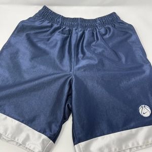 Vintage Nike‎ Basketball Shorts Men's Medium Navy Pockets Activewear Swoosh Y2K